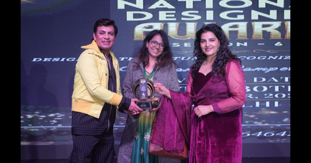 SUNITA OMPRAKASH RAHI Takes Best Story of Entrepreneurial Resilience and Creativity Award at National Designer Award 2023